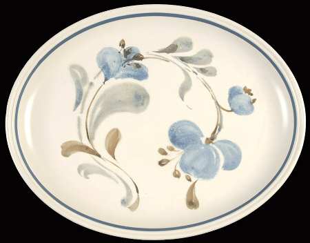 Sirocco Blue 12" Oval Serving Platter