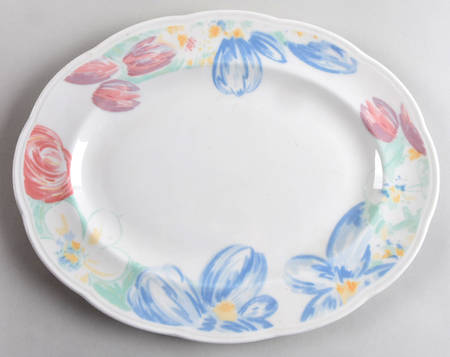 Spring Impressions 13" Oval Serving Platter