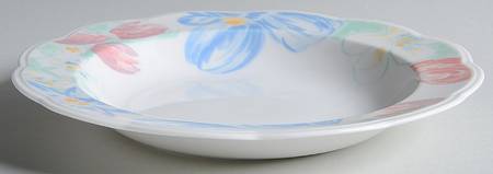 Spring Impressions Large Rim Soup Bowl
