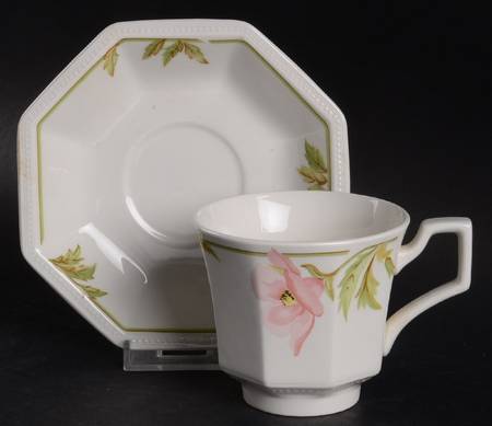 Spring Morning Flat Cup & Saucer Set