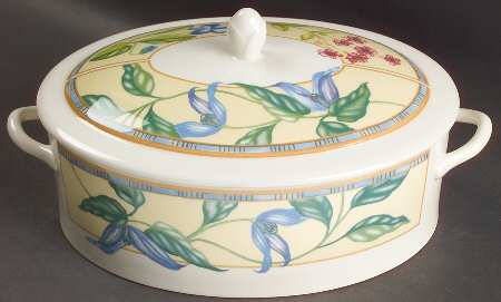 Spring Medley Oval Covered Vegetable