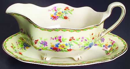 Springtime Gravy Boat & Underplate/Relish