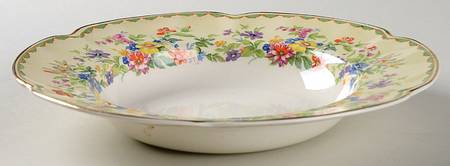 Springtime Large Rim Soup Bowl