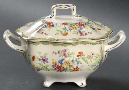 Springtime Sugar Bowl & Lid