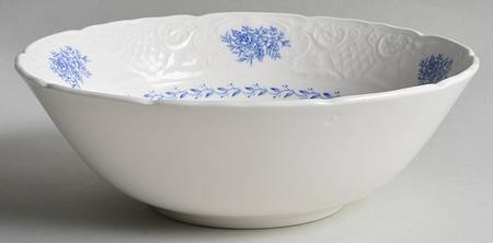 Springfield (Blue Flowers) 8" Round Vegetable Bowl