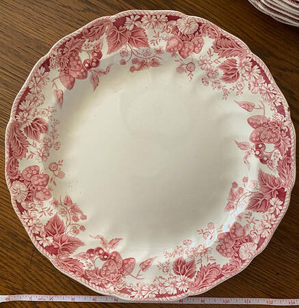 Strawberry Fair Pink 12" Chop Plate (Round Platter)