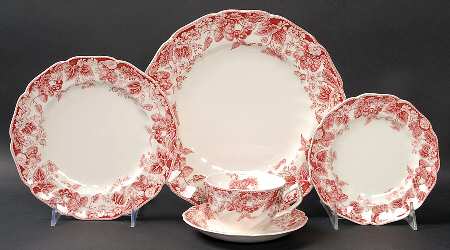 Strawberry Fair Pink 5 Piece Place Setting