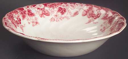 Strawberry Fair Pink Coupe Soup Bowl