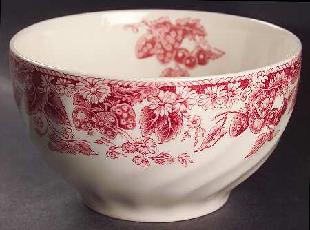 Strawberry Fair Pink Cranberry Bowl