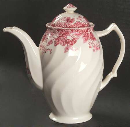 Strawberry Fair Pink Coffee Pot & Lid