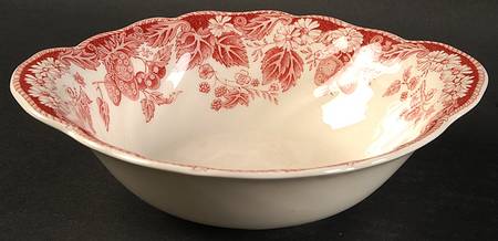 Strawberry Fair Pink Lugged Cereal Bowl
