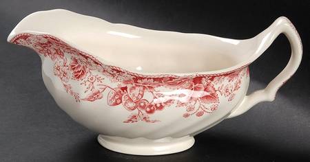 Strawberry Fair Pink Gravy Boat