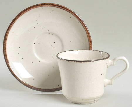 Straw Hat Flat Cup & Saucer Set