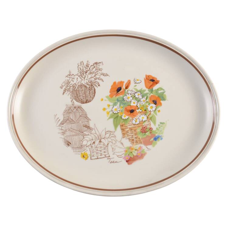 Strawmarket 13" Oval Serving Platter