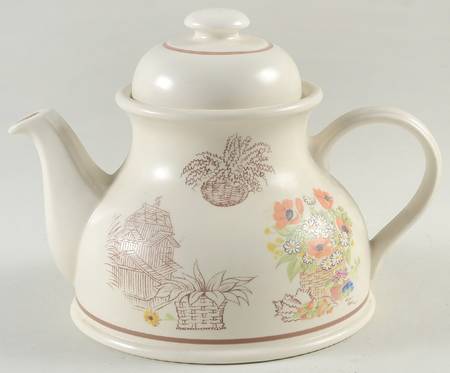 Strawmarket Teapot & Lid