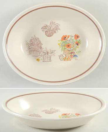 Strawmarket 10" Oval Vegetable Bowl