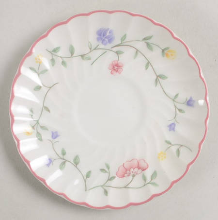 Summer Chintz (Made in England, Earthenware) Saucer for Demitasse Cup