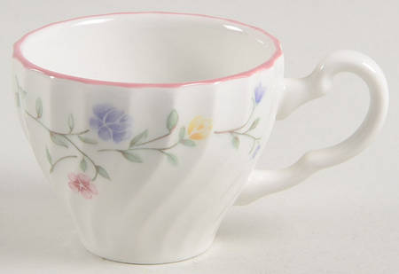 Summer Chintz (Made in England, Earthenware) Flat Demitasse Cup