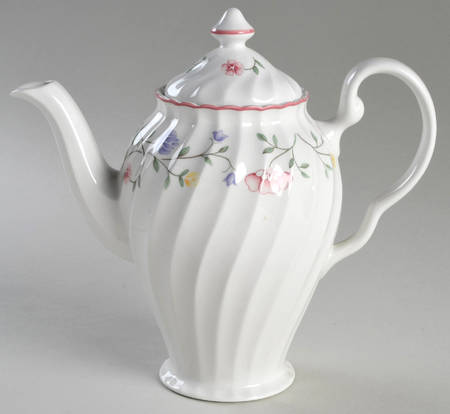 Summer Chintz (Made in England, Earthenware) Mini Coffee Pot & Lid