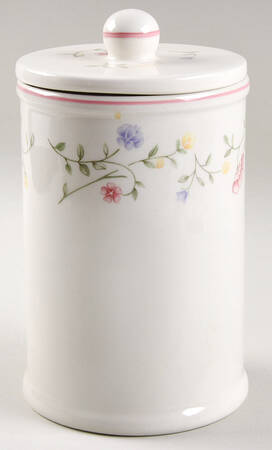 Summer Chintz (Made in England, Earthenware) Large Canister & Lid