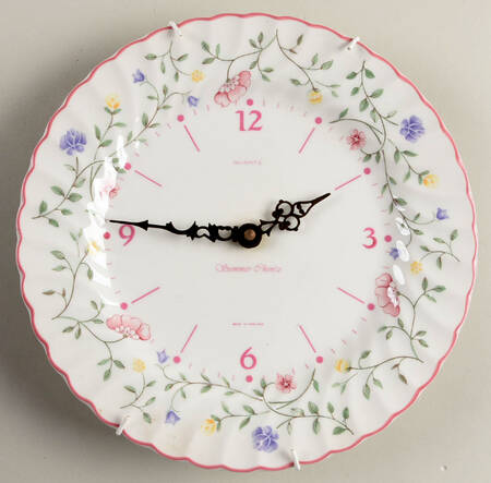 Summer Chintz (Made in England, Earthenware) Clock Plate