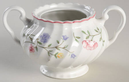 Summer Chintz (Made in England, Earthenware) Sugar Bowl No Lid