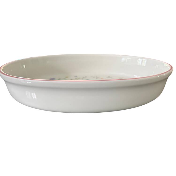 Summer Chintz (Made in England, Earthenware) 12" Oval Baker