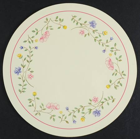Summer Chintz (Made in England, Earthenware) Round Placemat with Cork Back