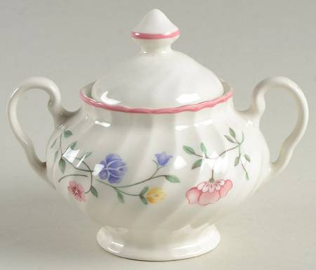 Summer Chintz (Made in England, Earthenware) Mini Sugar Bowl & Lid