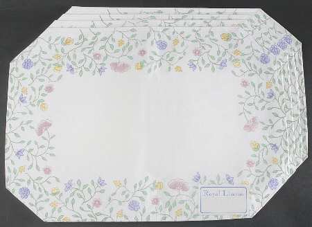 Summer Chintz (Made in England, Earthenware) Cloth Placemat - Set of 4