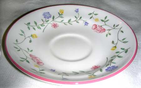 Summer Chintz (Made in England, Earthenware) Saucer for Jumbo Cup