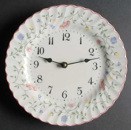 Summer Chintz (Made in England, Earthenware) Clock Plate