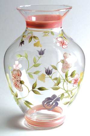 Summer Chintz (Made in England, Earthenware) 10" Glassware Vase