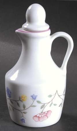 Summer Chintz (Made in England, Earthenware) Oil Or Vinegar Cruet and Stopper