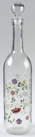 Summer Chintz (Made in England, Earthenware) Glassware Bottle and Stopper