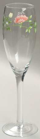 Summer Chintz (Made in England, Earthenware) 6 Oz Glassware Champagne Flute