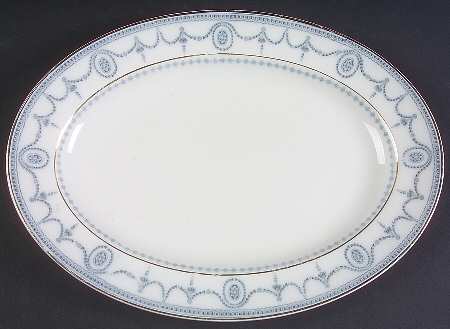 Sultana Blue Green 11" Oval Serving Platter