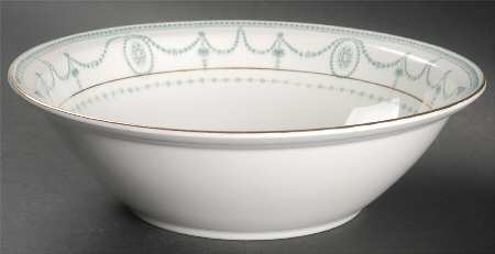 Sultana Blue Green 9" Round Vegetable Bowl