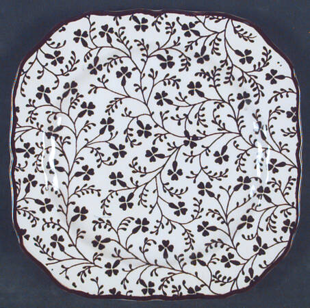 Susanna Brown Square Salad Plate
