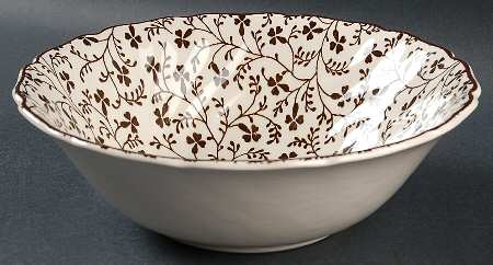 Susanna Brown 8" Round Vegetable Bowl