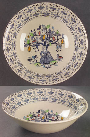 Sugar and Spice Blue Coupe Cereal Bowl