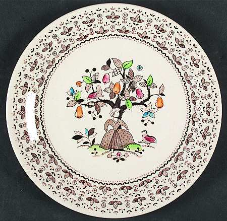 Sugar and Spice Brown Salad Plate