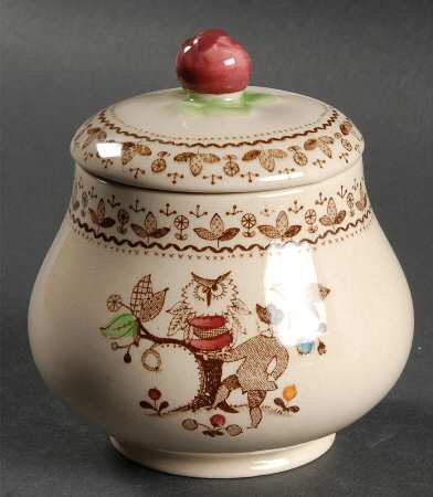 Sugar and Spice Brown Sugar Bowl & Lid