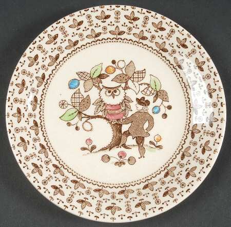 Sugar and Spice Brown Bread & Butter Plate