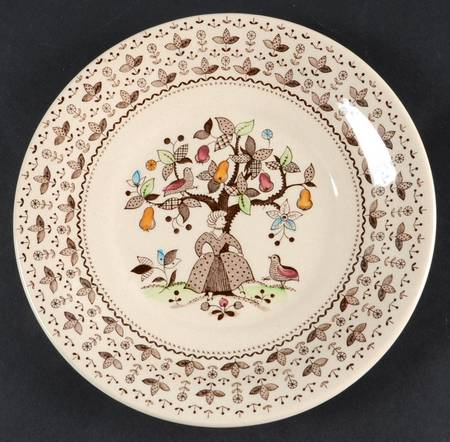 Sugar and Spice Brown Underplate for Gravy Boat