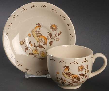 Sun Up Flat Cup & Saucer Set