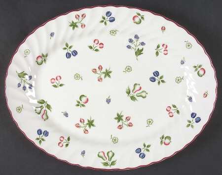 Sweetbriar 11" Oval Serving Platter