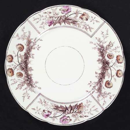 Sylvan Brown Multicolor Luncheon Plate
