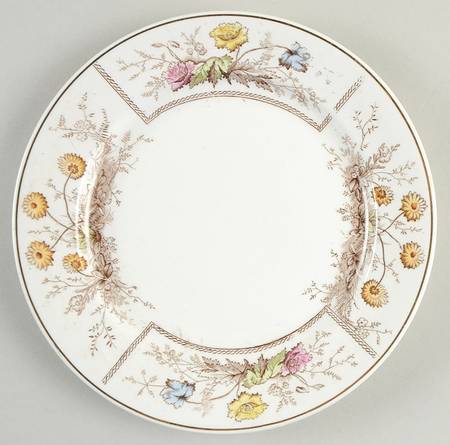 Sylvan Brown Multicolor Salad Plate