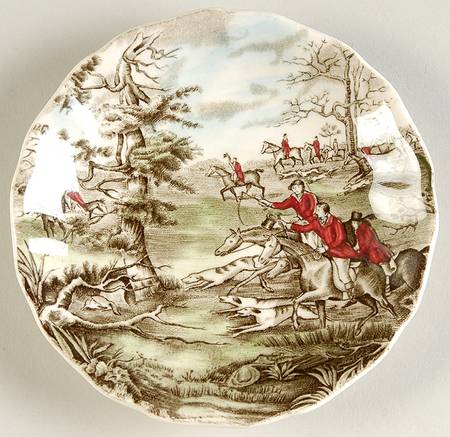 Tally Ho Saucer for Flat Demitasse Cup